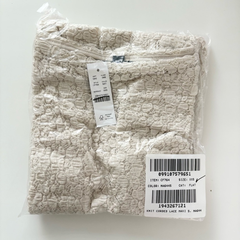 NWT J. Crew Lace Maxi Skirt Natural Cream - Picture 5 of 6